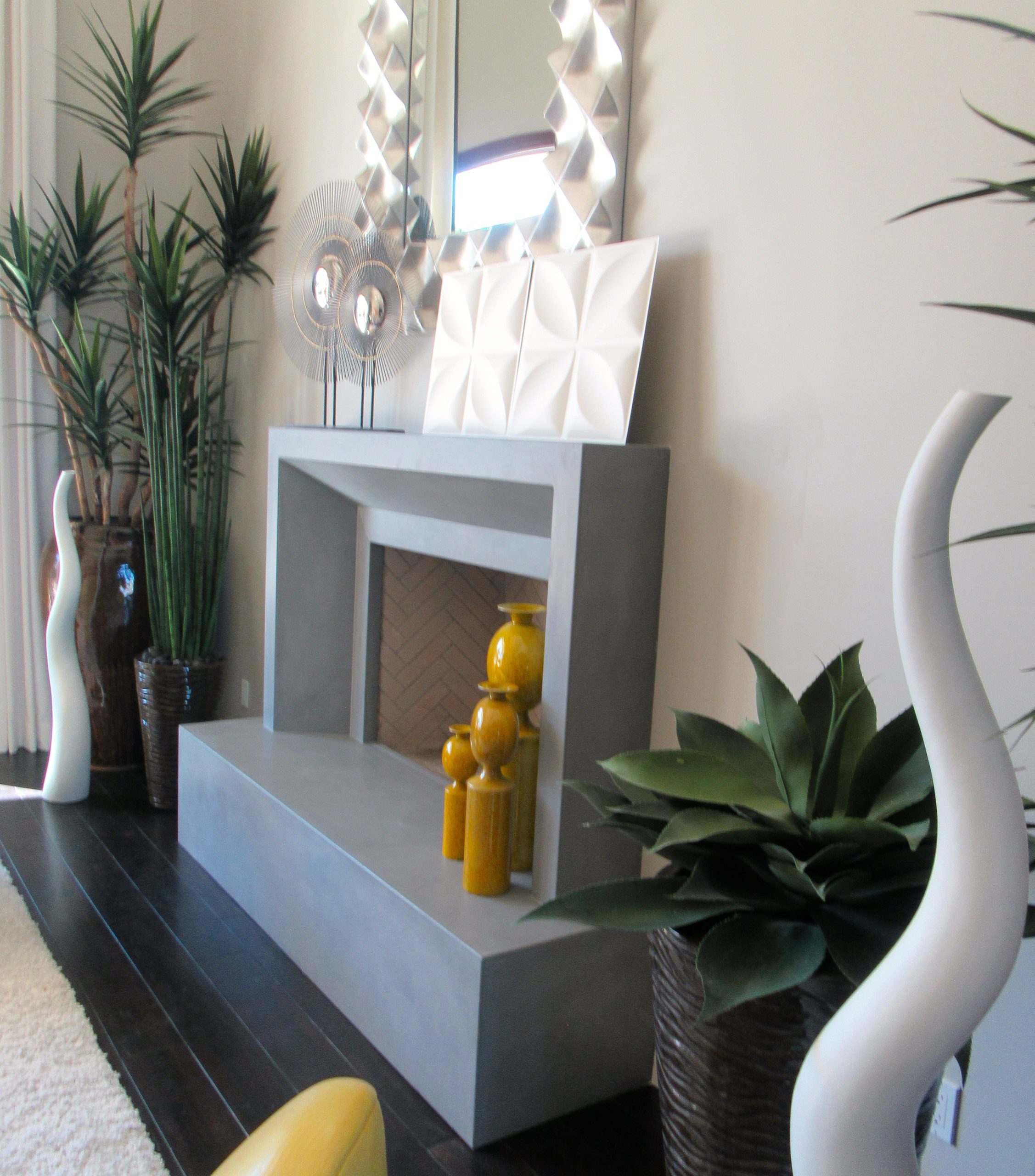 Custom Concrete Fireplaces